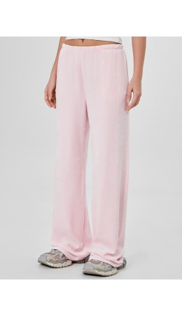 Брюки розовый нектар +печать
