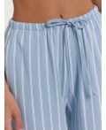 Брюки полоска на голубом
