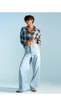 Джинсы голубой