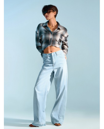 Джинсы голубой