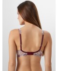 Бюстгальтер бордовая абстракция