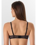 Бюстгальтер узор на черном
