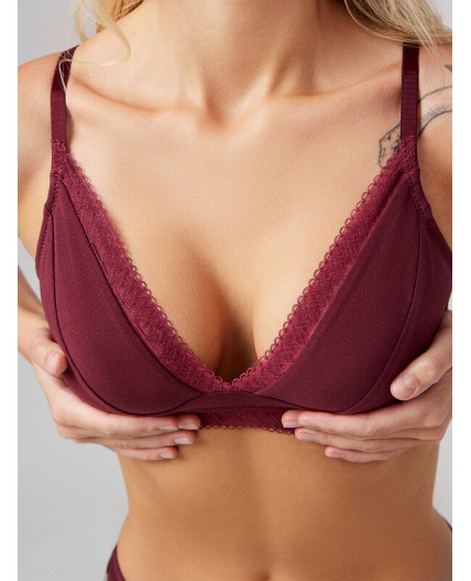 Бюстгальтер бургундское вино