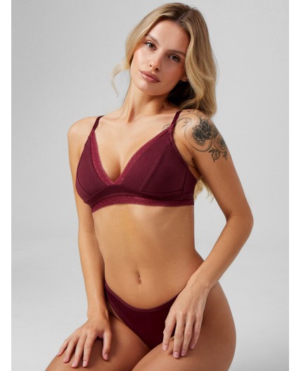 Бюстгальтер бургундское вино
