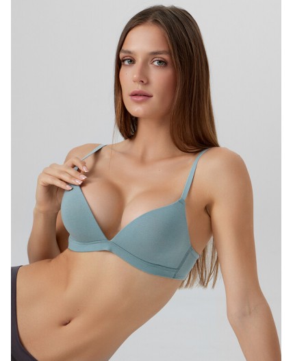 Бюстгальтер пыльно -бирюзовый