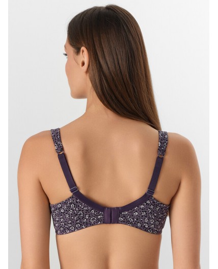 Бюстгальтер узор на фиолетовом