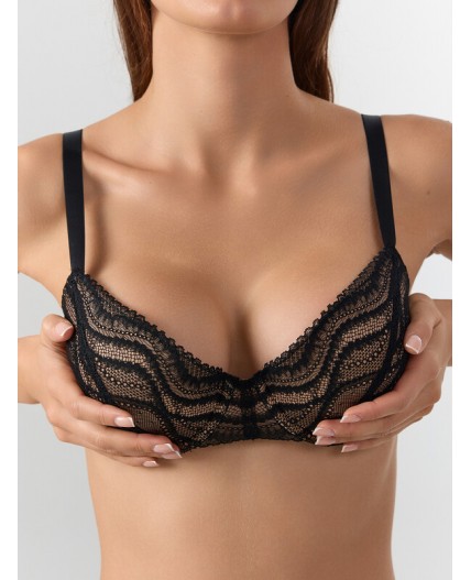 Бюстгальтер черный