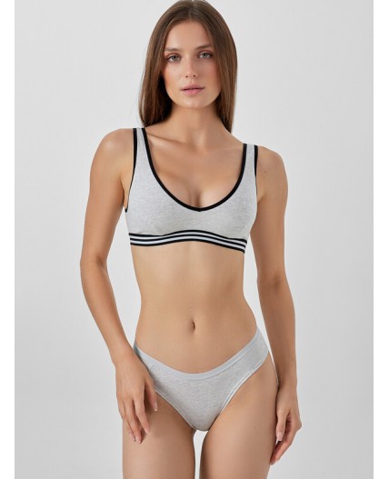 Бюстье серый меланж 4306-А +печать1