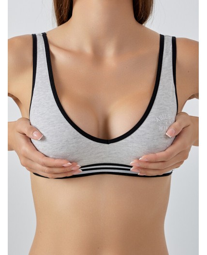 Бюстье серый меланж 4306-А +печать1