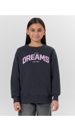 Джемпер графит +печать1