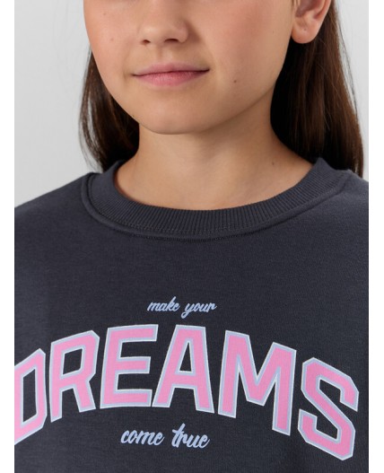 Джемпер графит +печать1