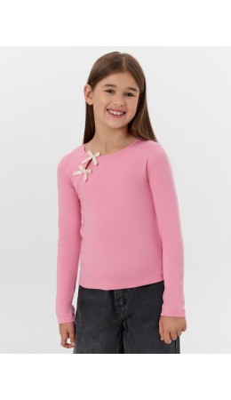 Лонгслив розовый