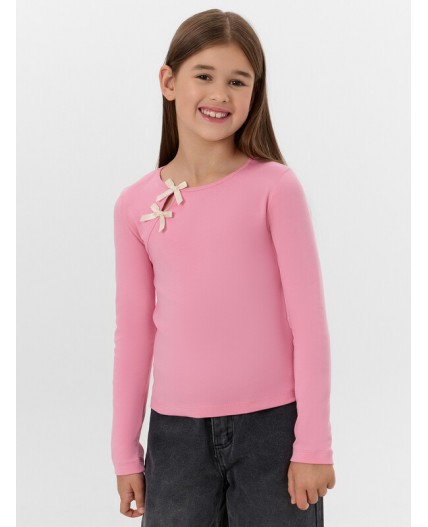 Лонгслив розовый