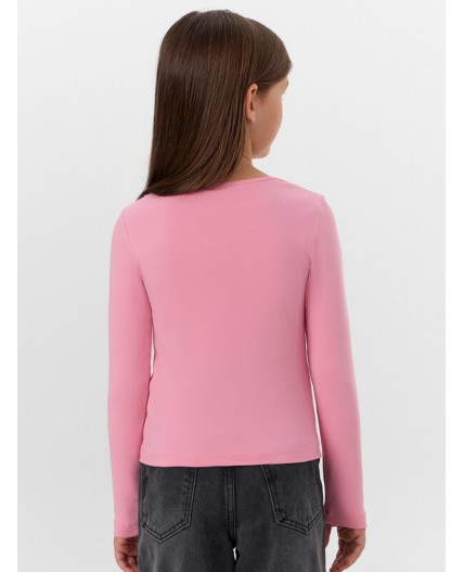 Лонгслив розовый