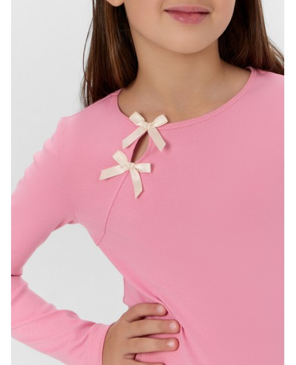 Лонгслив розовый