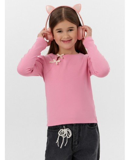 Лонгслив розовый