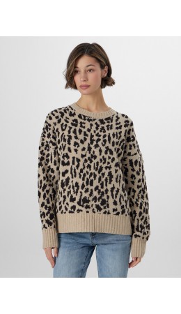 Джемпер светлый леопард