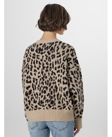 Джемпер светлый леопард
