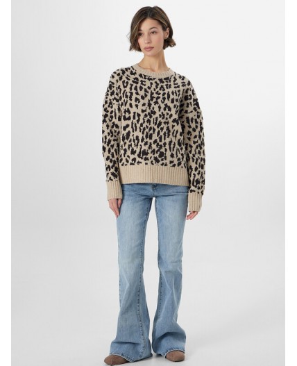 Джемпер светлый леопард
