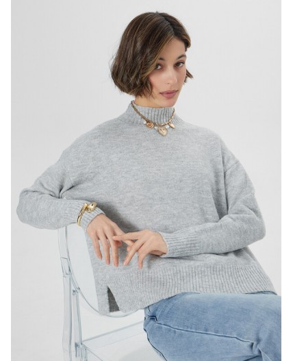 Джемпер св.серый меланж