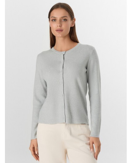 Кардиган серый меланж