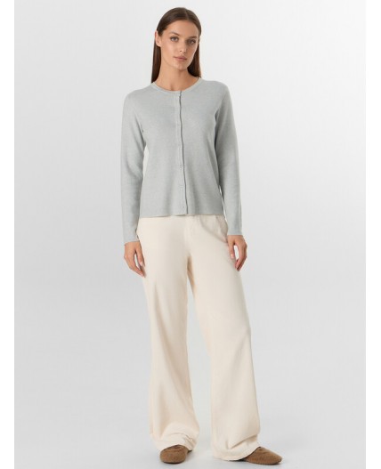 Кардиган серый меланж