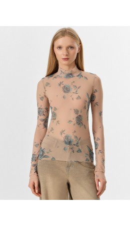 Джемпер розы на марципане