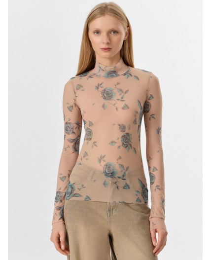 Джемпер розы на марципане