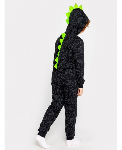 Комбинезон драконы на чёрном