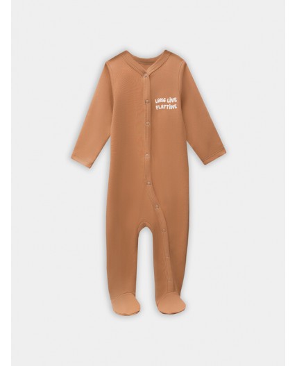 Комбинезон песочный +кисельный +печать