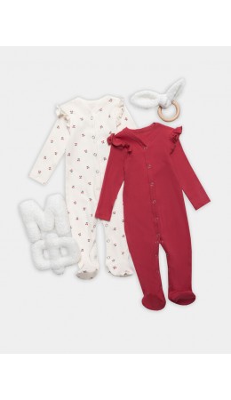 Комбинезон вишенки на молоке +кисельный