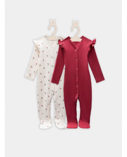 Комбинезон вишенки на молоке +кисельный