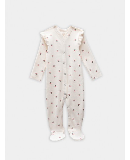 Комбинезон вишенки на молоке +кисельный