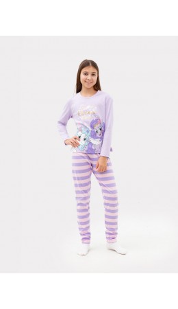 Комплект св.лиловый +розовая полоска