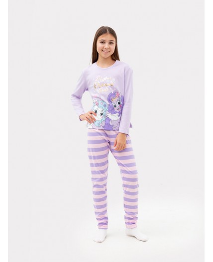 Комплект св.лиловый +розовая полоска