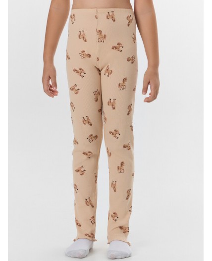 Комплект бежевый +лошадки на бежевом