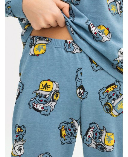 Комплект геймер на серо -синем