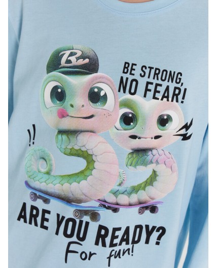 Комплект насыщенный голубой +змейки на графите