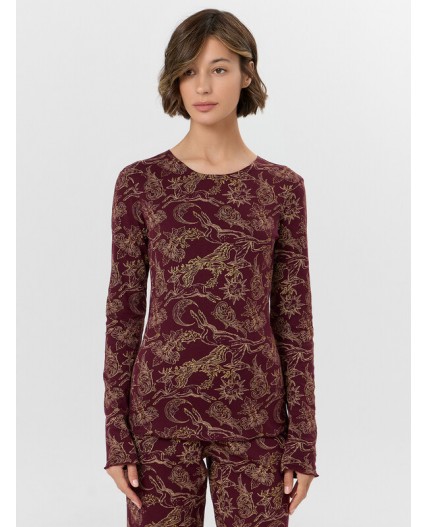 Комплект золотые олени на бордо