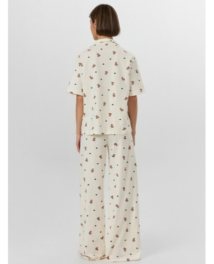 Пижама мишки на молочном