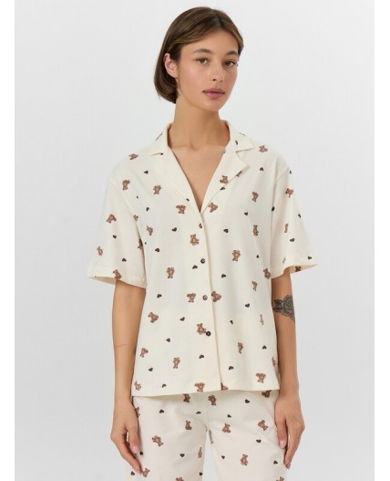 Пижама мишки на молочном