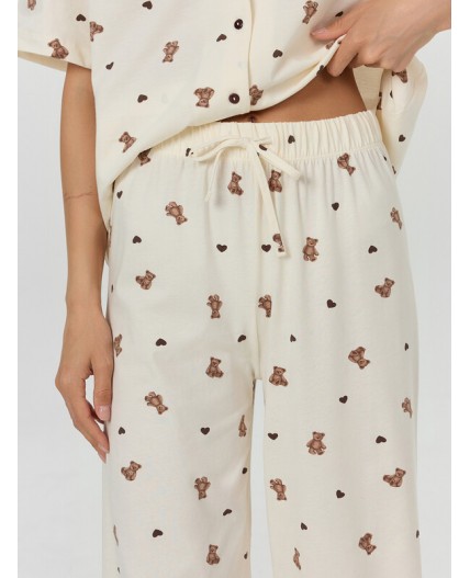 Пижама мишки на молочном