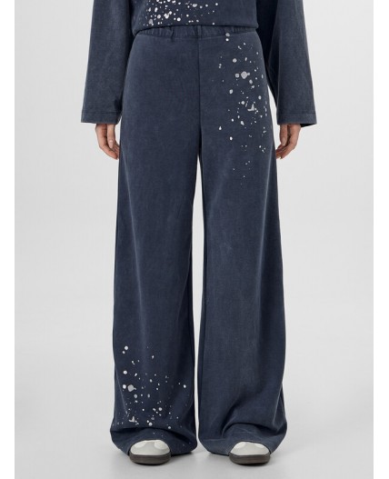 Комплект ACID WASH серо -синий +печать