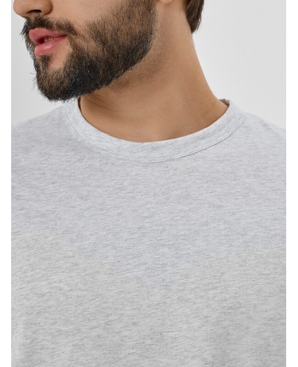 Комплект серый меланж 4306-А +черная клетка на сером