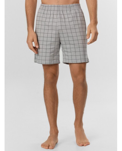 Комплект серый меланж 4306-А +черная клетка на сером