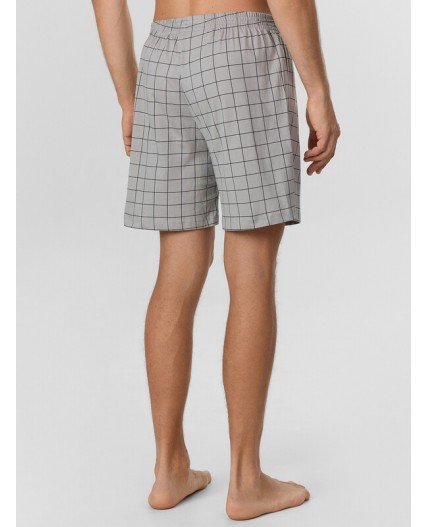 Комплект серый меланж 4306-А +черная клетка на сером