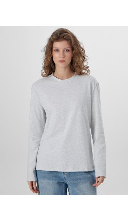 Лонгслив серый меланж 4306-А