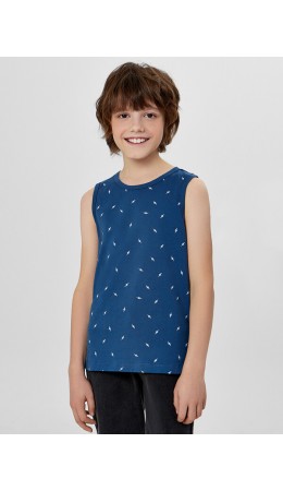 Майка молнии на синем