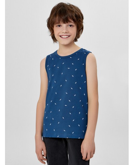 Майка молнии на синем