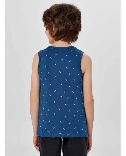 Майка молнии на синем